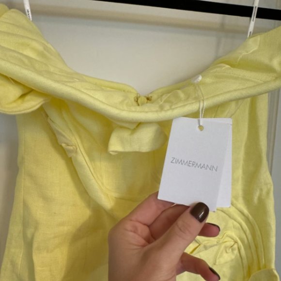 Zimmerman Matchmaker Rose Mini Linen Dress - Picture 5 of 6